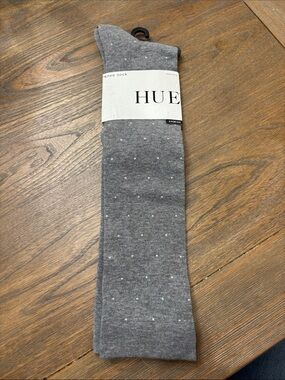Hue Pindot Knee Sock One Size Fits All NWT